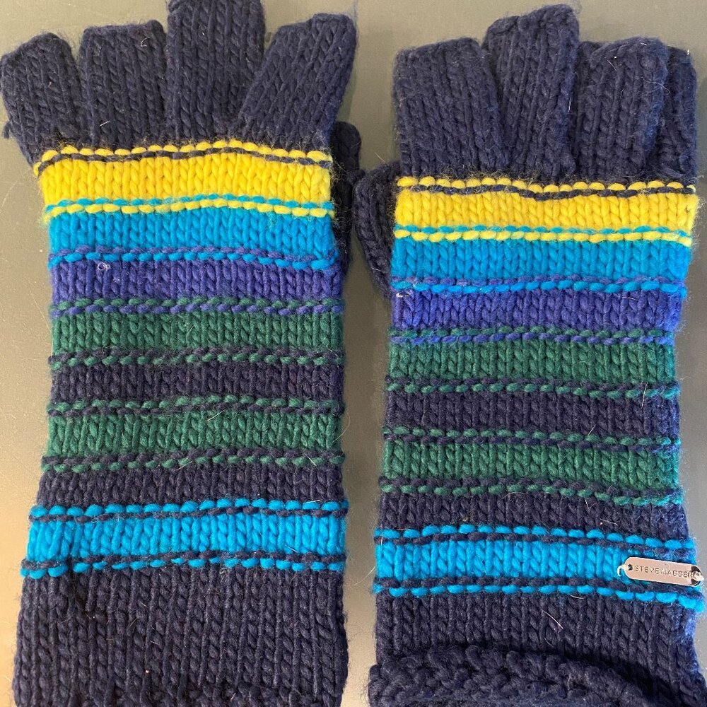 Steve Madden Fingerless Knitted Gloves